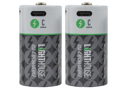 Lighthouse C Usb-C Rechargeable Battery Li-Ion Pack Of 2