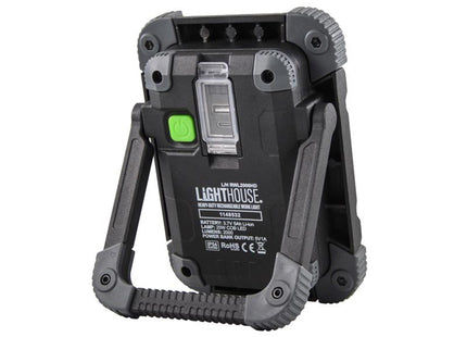 Lighthouse Heavy-Duty Rechargeable Work Light 2000 Lumens