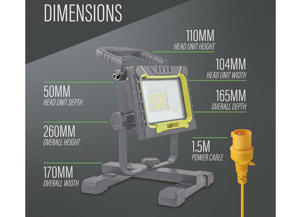 Lighthouse 4000 Lumen Site Light 38W 110V - AST8338 - Reliable Illumination for Work