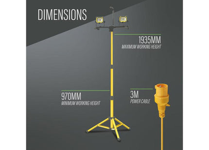 Lighthouse 4000 Lumen Twin Site Light 36W 110V - AST8615X2 - Versatile Lighting Solution