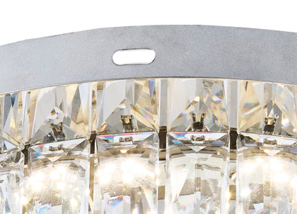 Denver Crystal Intergrated Flush LED 38Cm Ceiling Light