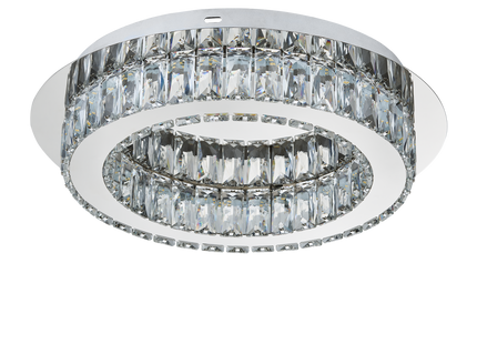 Denver Crystal Intergrated Flush LED 38Cm Ceiling Light