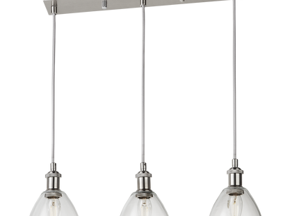 Newport 3 Light Glass Dining Bar Pendants