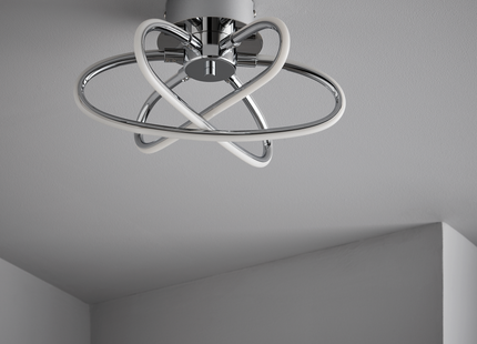 Eaton 45Cm Modern Integrated LED 3 Light Flush Ceiling Light