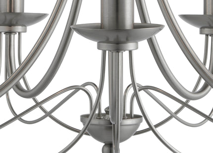 Tilney 5 Light Candle Chandelier Satin Silver