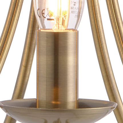 Tilney 5 Light Candle Chandelier Antique Brass