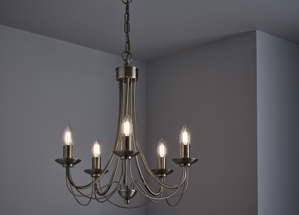 Tilney 5 Light Candle Chandelier Antique Brass