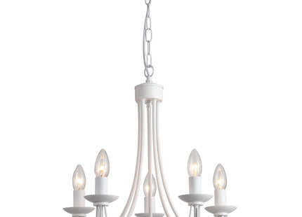 Tilney 5 Light Candle Chandelier White