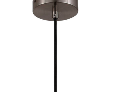 Holt 1 Light Fluted Glass Pendant Stainless Steel Ceiling Light