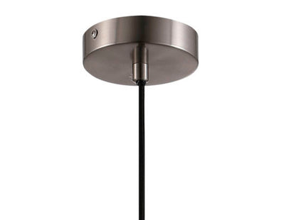 Thetford Glass Dome Pendant Stainless Steel Ceiling Light