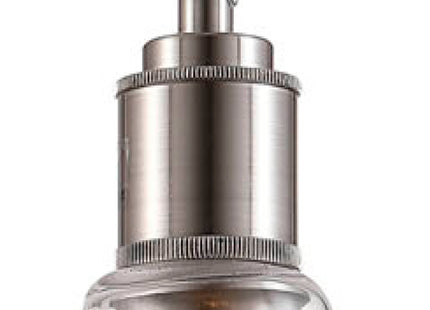 Thetford Glass Dome Pendant Stainless Steel Ceiling Light