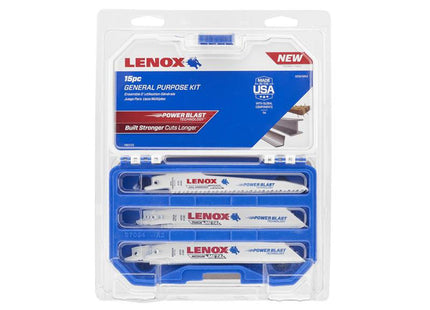 Lenox General Purpose Reciprocating Saw Blade Set, 15 Piece