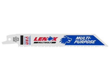 Lenox Multiwolf Wave Edge Reciprocating Saw Blade 152 X 19 X 0.9mm 10 Tpi (Pack 25)