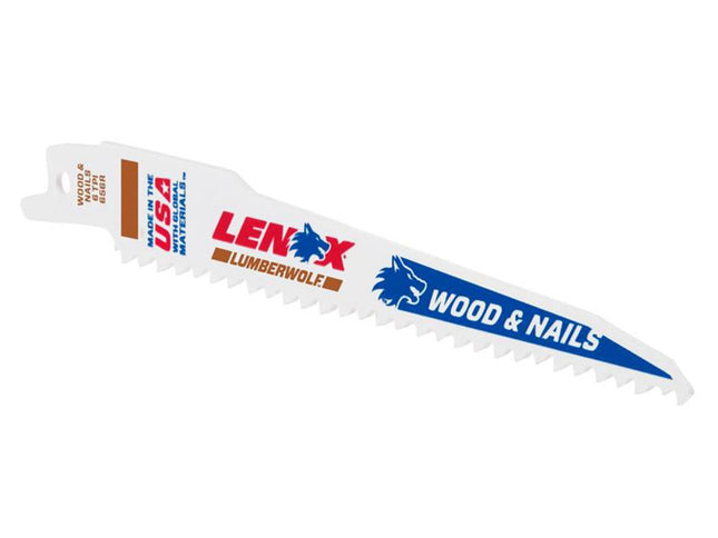Lenox Lumberwolf Reciprocating Saw Blade 152 X 19 X 1.3mm 6 Tpi (25 Pack)