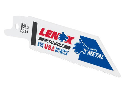 Lenox Metalwolf Wave Edge Reciprocating Saw Blade 102 X 19 X 0.9mm 14 Tpi (Pack 5)