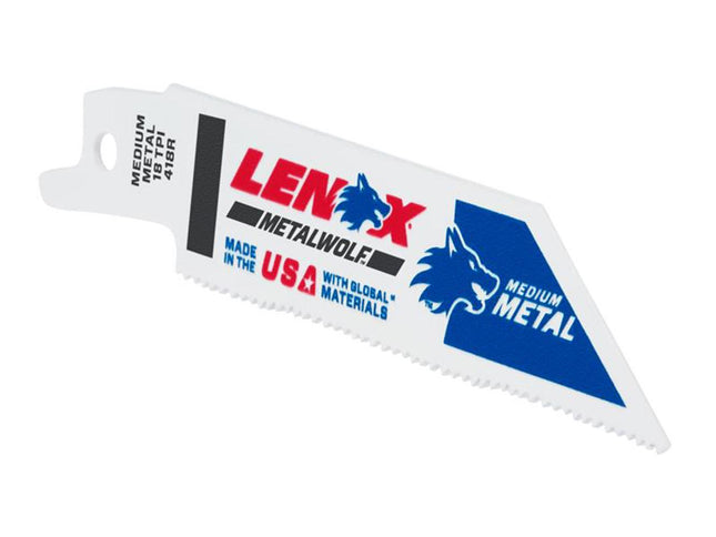 Lenox Metalwolf Wave Edge Reciprocating Saw Blade 102 X 19 X 0.9mm 18 Tpi (Pack 5)
