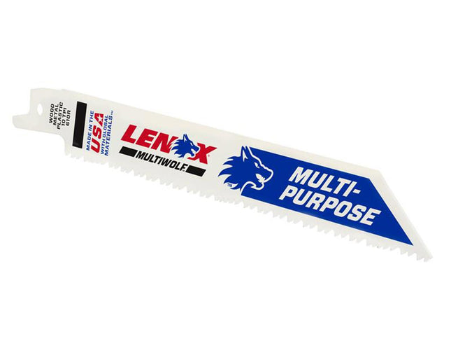 Lenox Multiwolf Wave Edge Reciprocating Saw Blade 152 X 19 X 0.9mm 10 Tpi (Pack 5)