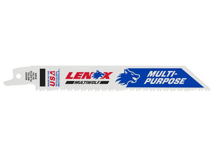 Lenox Multiwolf Wave Edge Reciprocating Saw Blade 152 X 19 X 0.9mm 10 Tpi (Pack 5)