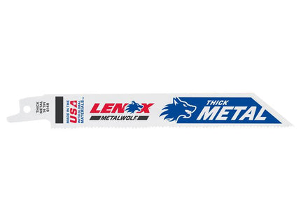 Lenox Metalwolf Wave Edge Reciprocating Saw Blade 152 X 19 X 0.9mm 14 Tpi (Pack 5)