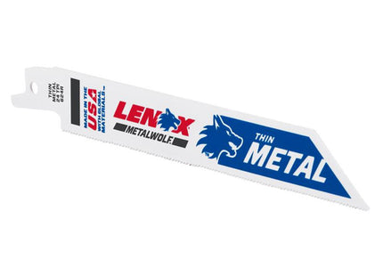 Lenox Metalwolf Wave Edge Reciprocating Saw Blade 152 X 19 X 0.9mm 24 Tpi (Pack 5)