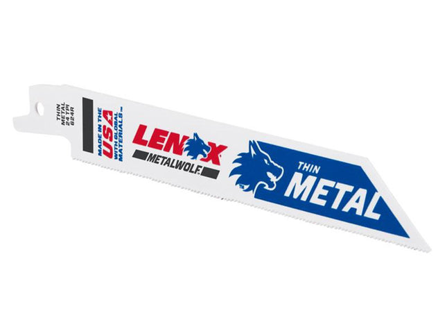 Lenox Metalwolf Wave Edge Reciprocating Saw Blade 152 X 19 X 0.9mm 24 Tpi (Pack 5)