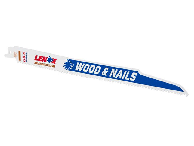 Lenox Lumberwolf Reciprocating Saw Blade 305 X 19 X 1.3mm 6 Tpi (Pack 5)