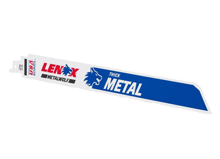 Lenox Metalwolf Wave Edge Reciprocating Saw Blade 305 X 25 X 1.07mm 14 Tpi (Pack 5)