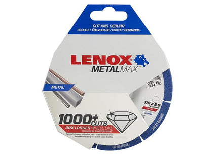 Lenox Metalmax Diamond Blade 115 X 2.0 X 22.23Mm