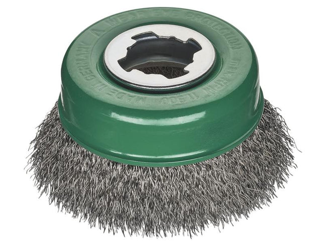 Lessmann X-Lock Crimped Stainless Steel Brush 85mm Non Spark 