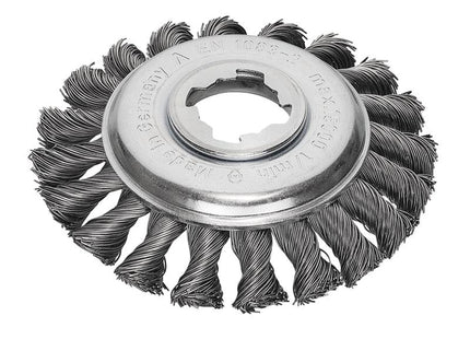 Lessmann X-Lock Steel Knot Bevel Brush 115mm Non Spark 