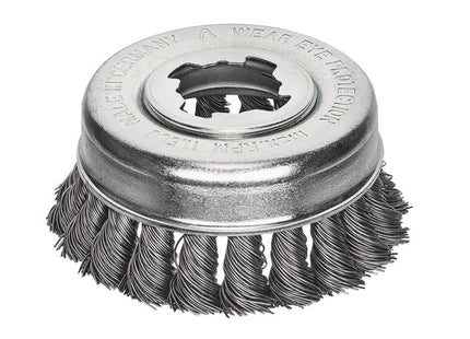 Lessmann X-Lock Steel Knot Cup Brush 85mm Non Spark 