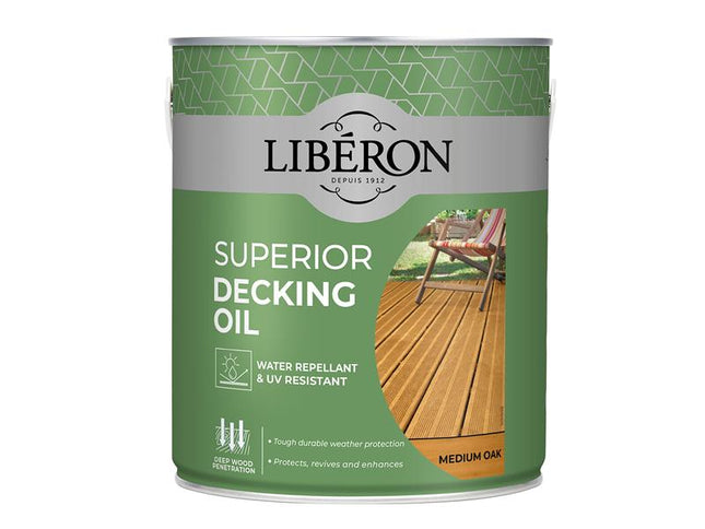 Liberon Superior Decking Oil Medium Oak 2.5 litre LIB126104