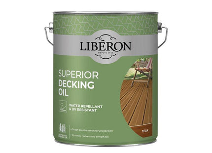Liberon Superior Decking Oil Teak 5 Litre