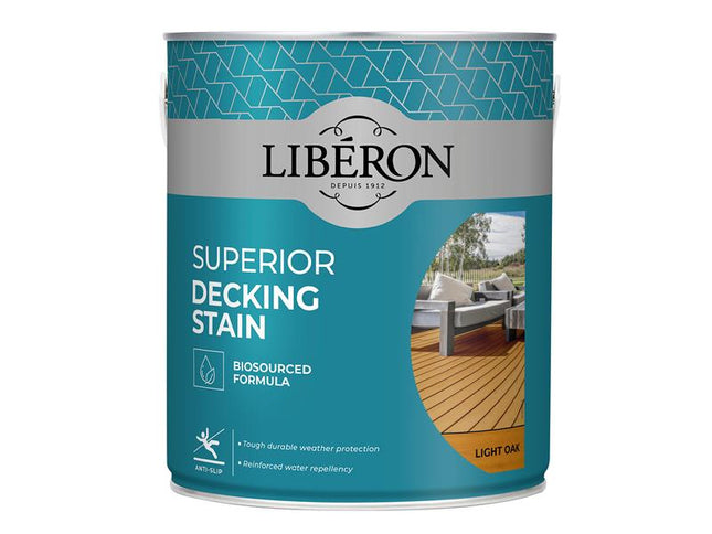 Liberon Superior Decking Stain Light Oak 2.5 litre LIB126117