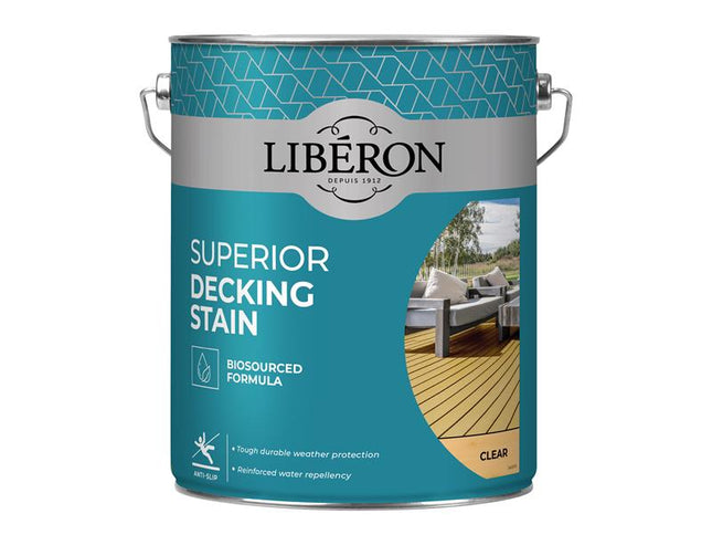 Liberon Superior Decking Stain Clear 5 litre LIB126129