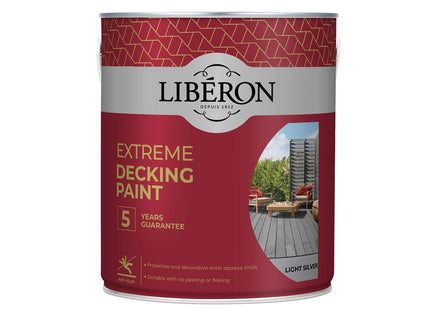 Liberon Extreme Decking Paint Light Silver 2.5 litre LIB126139