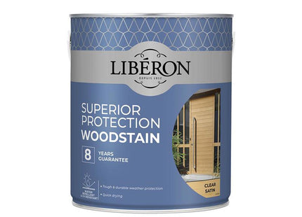 Liberon Superior Protection 8 Year Woodstain Clear Satin 2.5 Litre