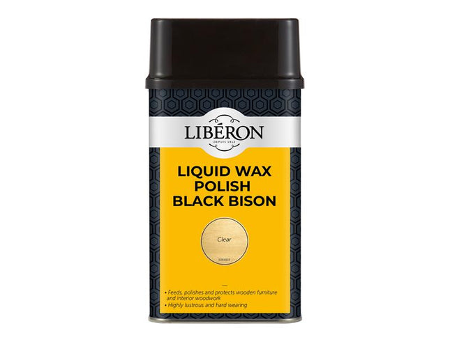 Liberon Liquid Wax Polish Black Bison Clear 500ml 