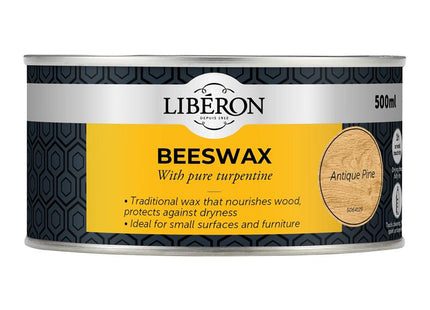 Liberon Beeswax Paste Antique Pine 500ml