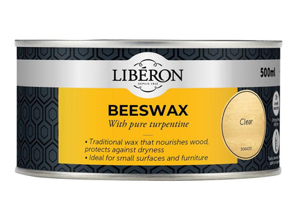 Liberon Beeswax Paste Clear 500ml 