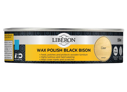 Liberon Black Bison Wax Paste Clear 150ml 