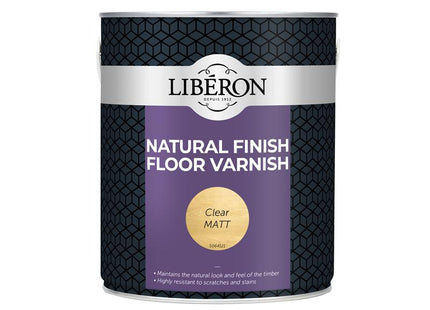 Liberon Natural Finish Floor Varnish Clear Matt 2.5 litre