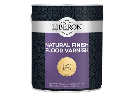 Liberon Natural Finish Floor Varnish Clear Satin 2.5 litre 