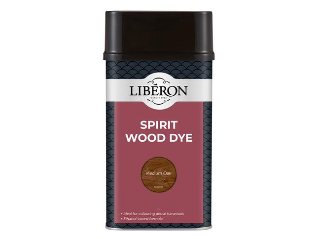 Liberon Spirit Wood Dye Medium Oak 1 litre 