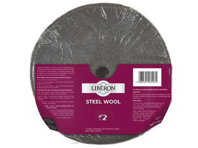 Liberon Steel Wool Grade 2 Medium 1Kg