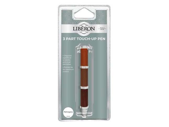 Liberon 3 Part Touch-Up Pen Mahogany 