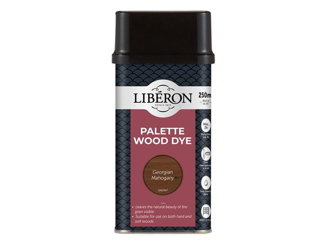 Liberon Palette Wood Dye Georgian Mahogany 250ml