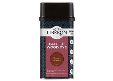 Liberon Palette Wood Dye Victoria Mahogany 250ml 