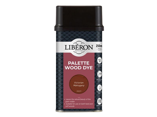 Liberon Palette Wood Dye Victoria Mahogany 250ml 