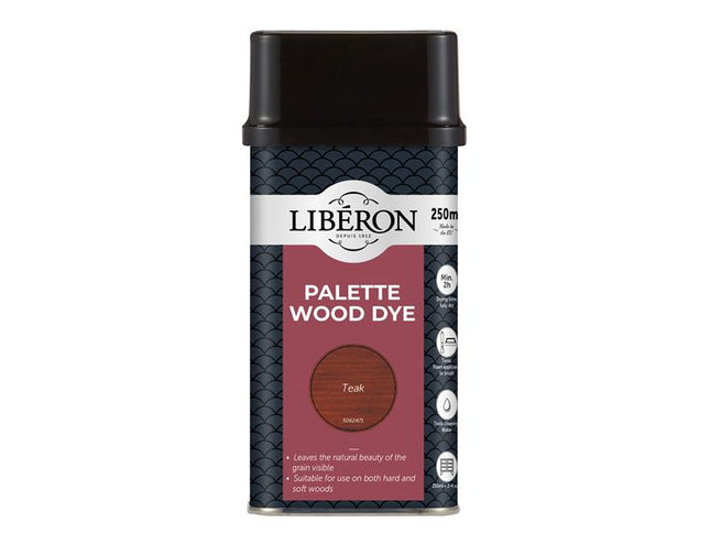 Liberon Palette Wood Dye Teak 250ml 